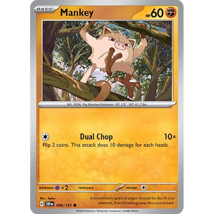 Image for Mankey (098/191) (SSP) - Pokemon