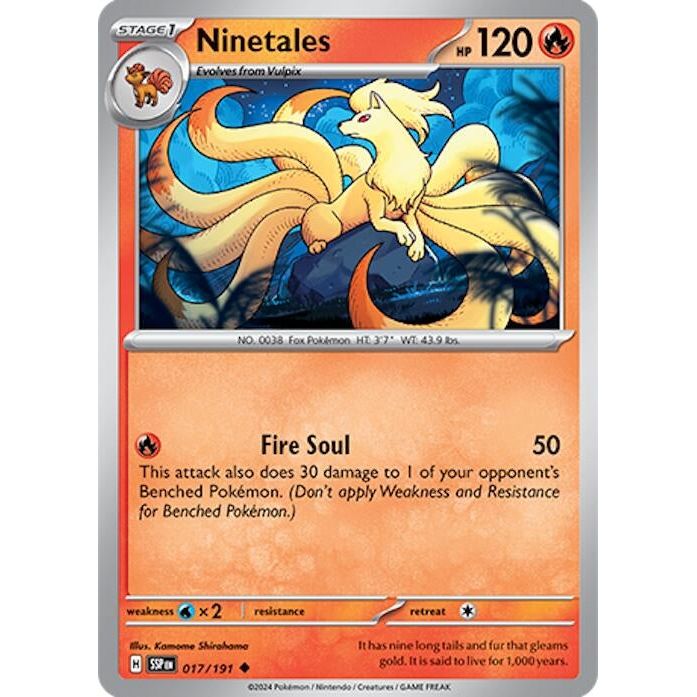 Image for Ninetales (017/191) (SSP) - Pokemon