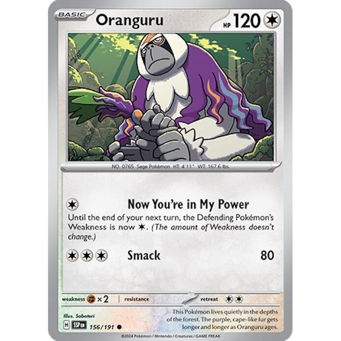 Image for Oranguru (156/191) (SSP) - Pokemon