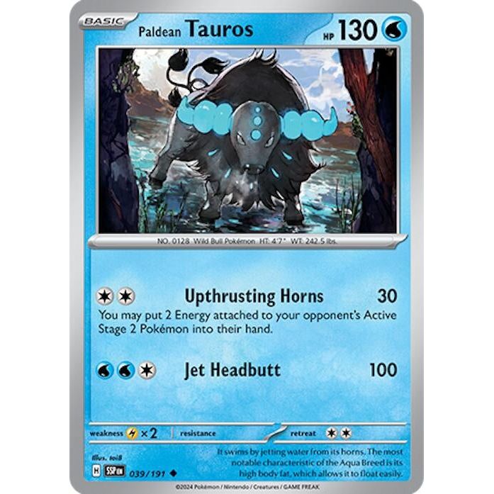 Image for Paldean Tauros (039/191) (SSP) - Pokemon