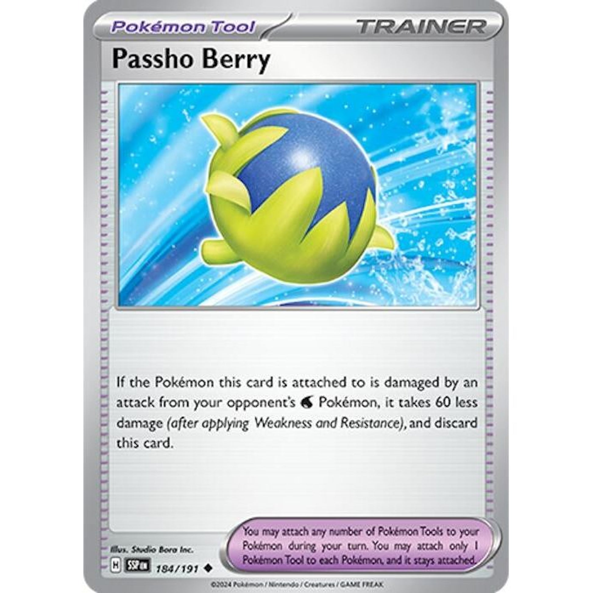 Image for Passho Berry (184/191) (SSP) - Pokemon