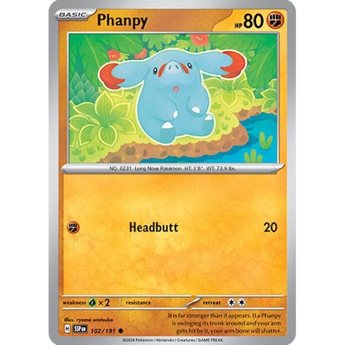 Image for Phanpy (102/191) (SSP) - Pokemon