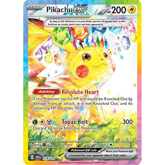 Image for Pikachu ex (238/191) (SSP) - Pokemon