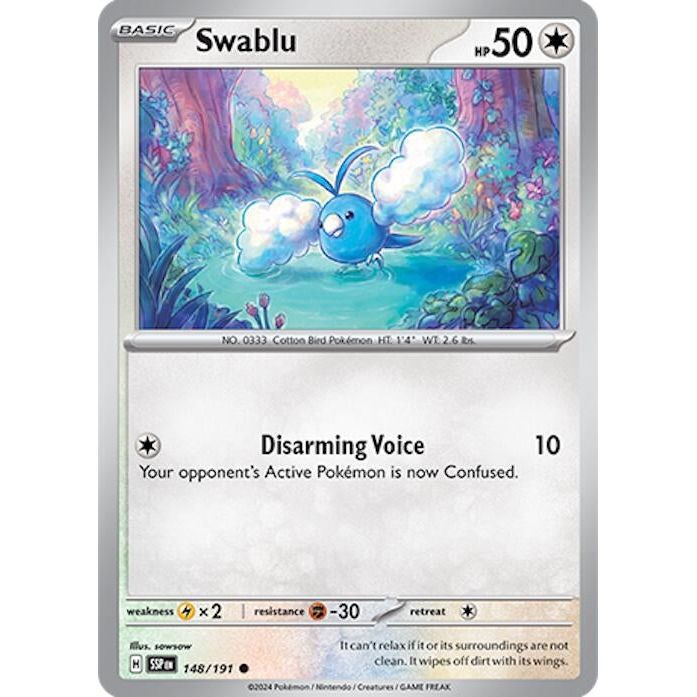 Image for Swablu (148/191) (SSP) - Pokemon