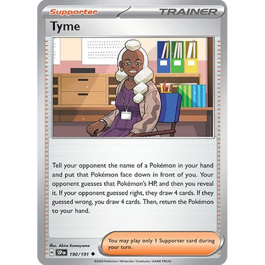 Image for Tyme (190/191) (SSP) - Pokemon