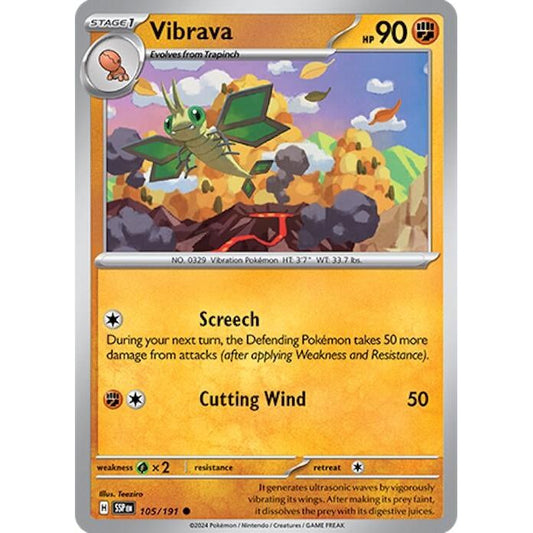 Image for Vibrava (105/191) (SSP) - Pokemon