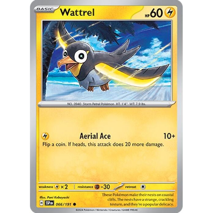 Image for Wattrel (066/191) (SSP) - Pokemon
