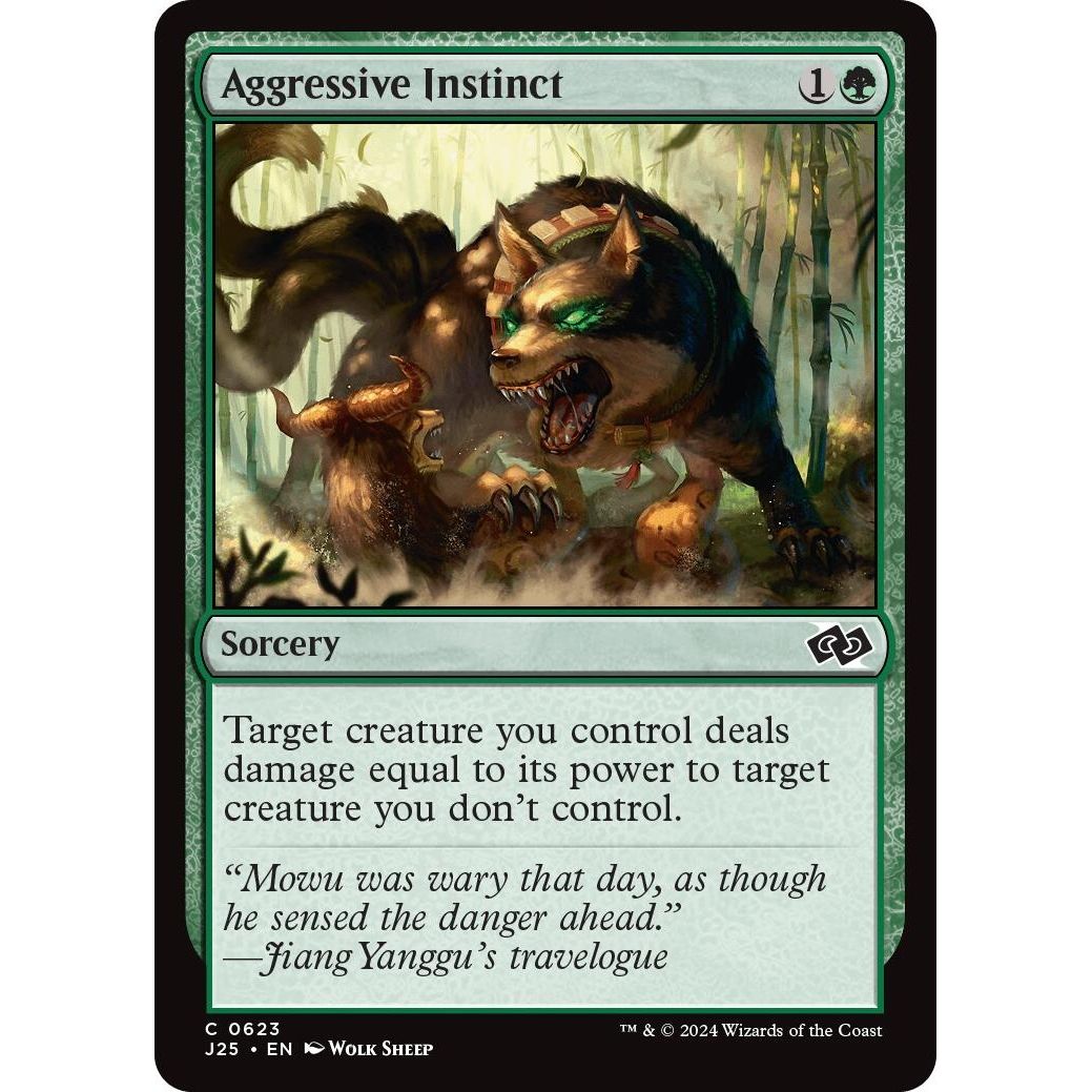 Image for Aggressive Instinct (623) (J25) - Magic: The Gathering