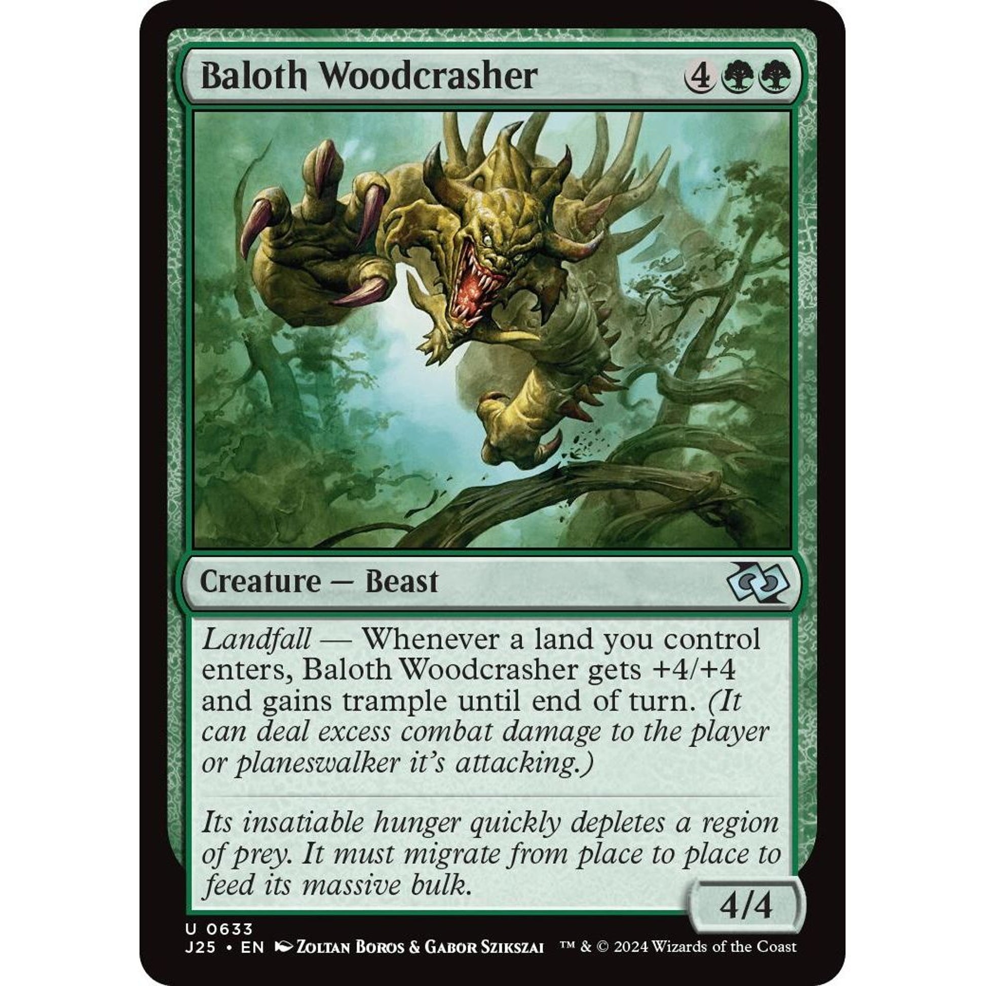 Image for Baloth Woodcrasher (633) (J25) - Magic: The Gathering