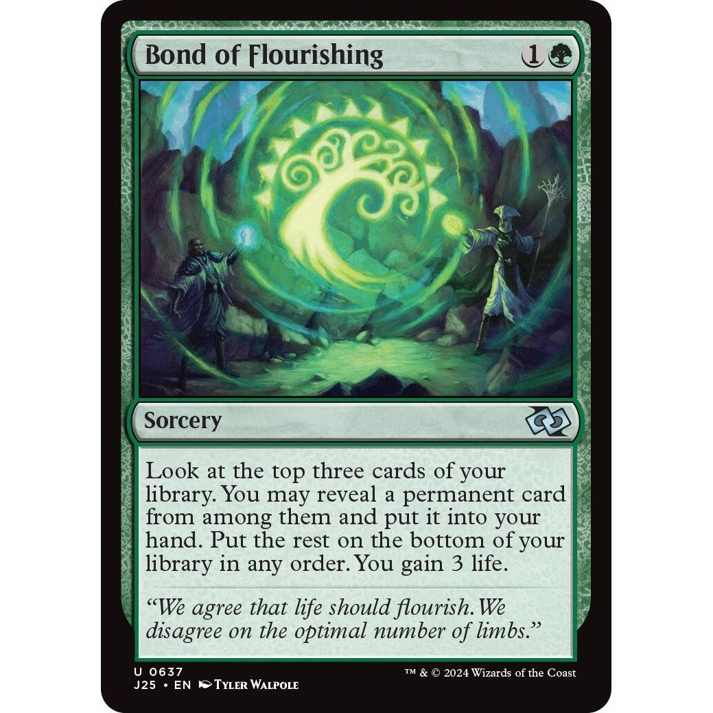 Image for Bond of Flourishing (637) (J25) - Magic: The Gathering