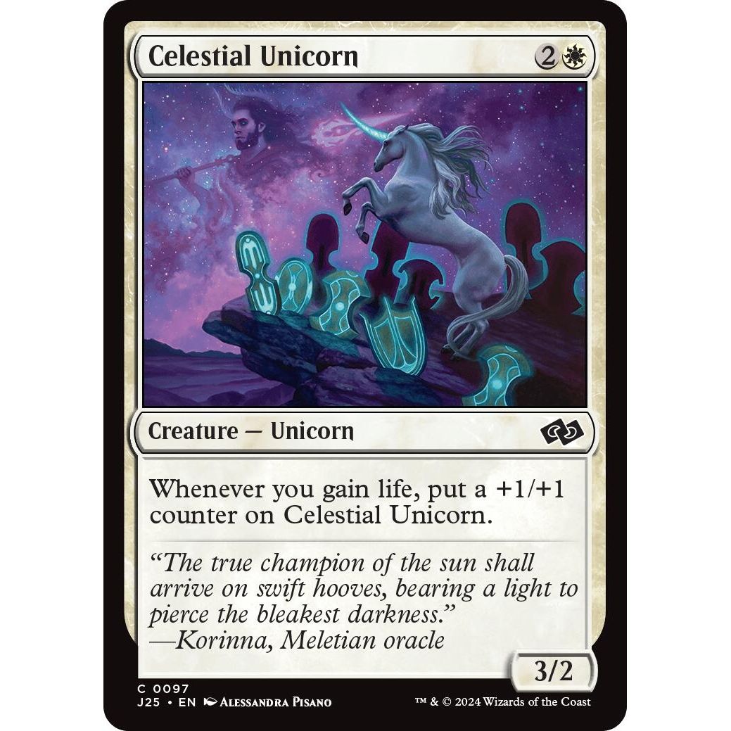 Image for Celestial Unicorn (97) (J25) - Magic: The Gathering