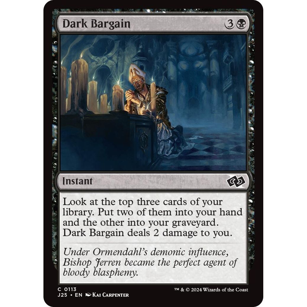 Image for Dark Bargain (113) (J25) - Magic: The Gathering