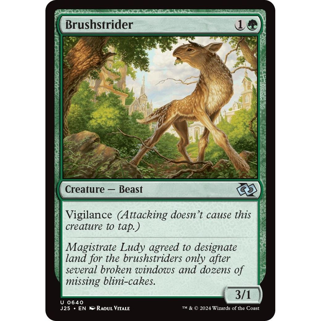 Image for Brushstrider (640) (J25) - Magic: The Gathering
