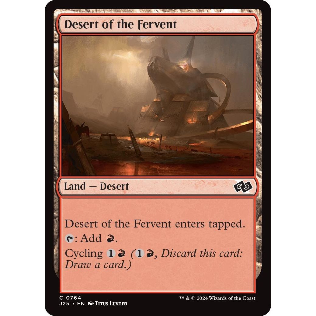 Image for Desert of the Fervent (764) (J25) - Magic: The Gathering
