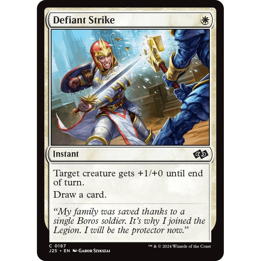 Image for Defiant Strike (187) (J25) - Magic: The Gathering