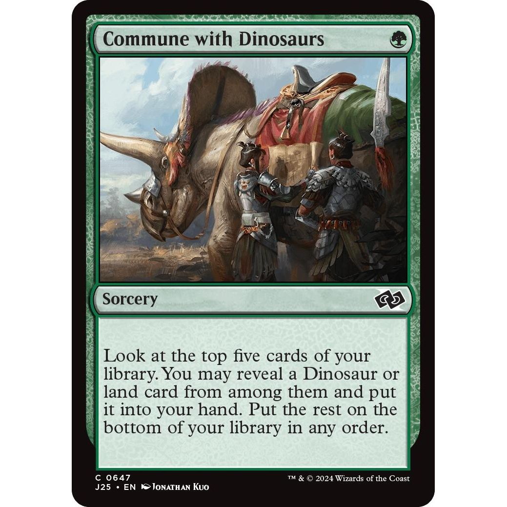 Image for Commune with Dinosaurs (647) (J25) - Magic: The Gathering
