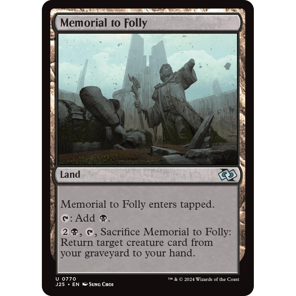Image for Memorial to Folly (770) (J25) - Magic: The Gathering