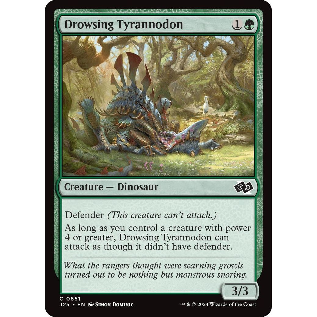 Image for Drowsing Tyrannodon (651) (J25) - Magic: The Gathering