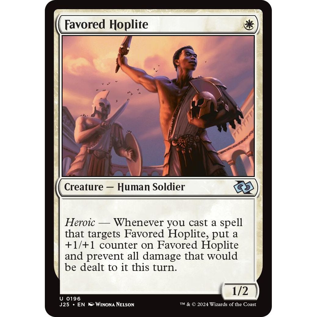 Image for Favored Hoplite (196) (J25) - Magic: The Gathering
