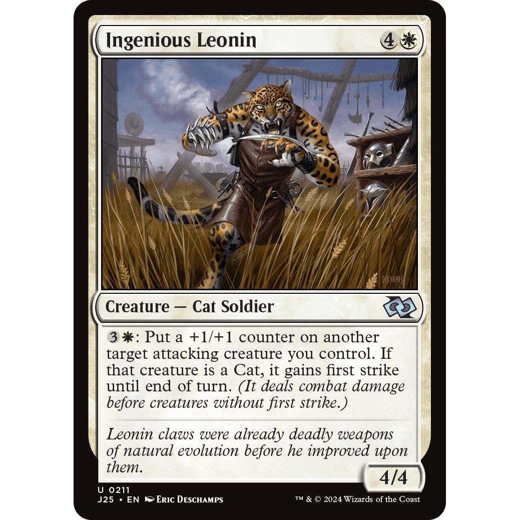 Image for Ingenious Leonin (211) (J25) - Magic: The Gathering
