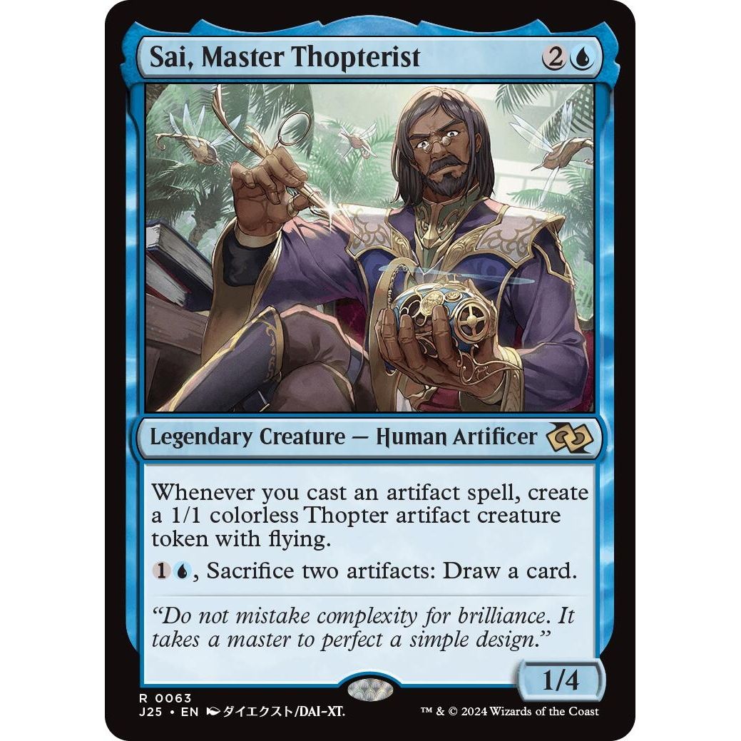 Image for Sai, Master Thopterist (Anime) (63) (J25) - Magic: The Gathering