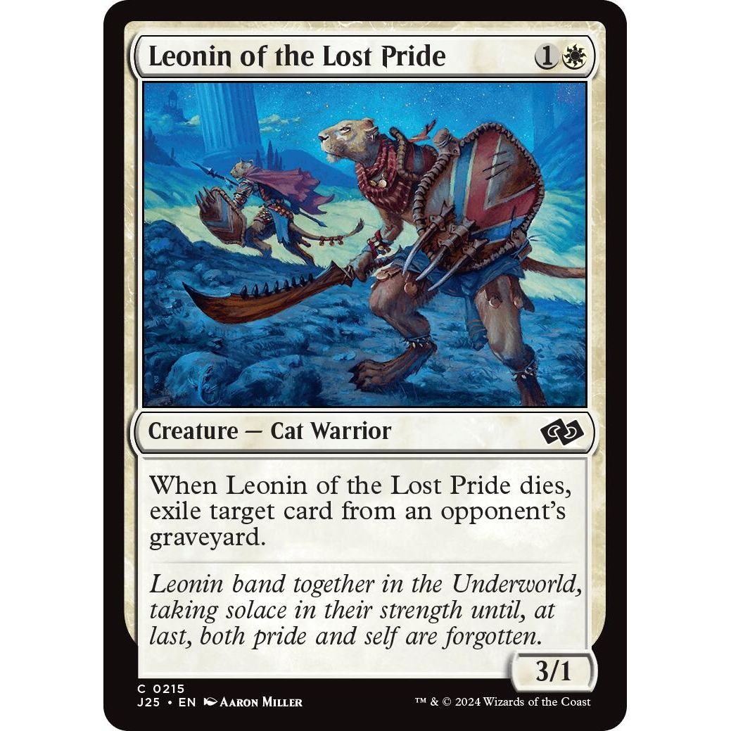 Image for Leonin of the Lost Pride (215) (J25) - Magic: The Gathering