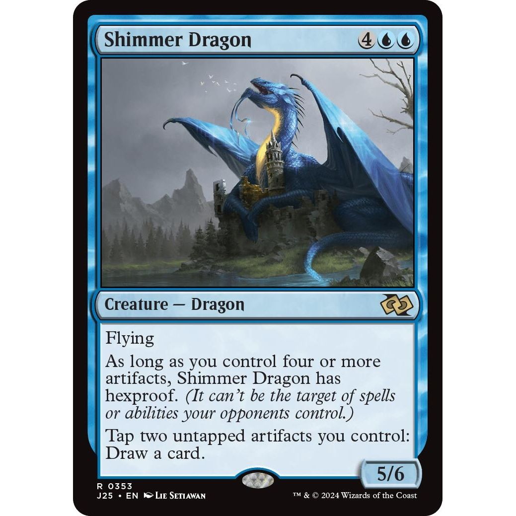 Image for Shimmer Dragon (353) (J25) - Magic: The Gathering