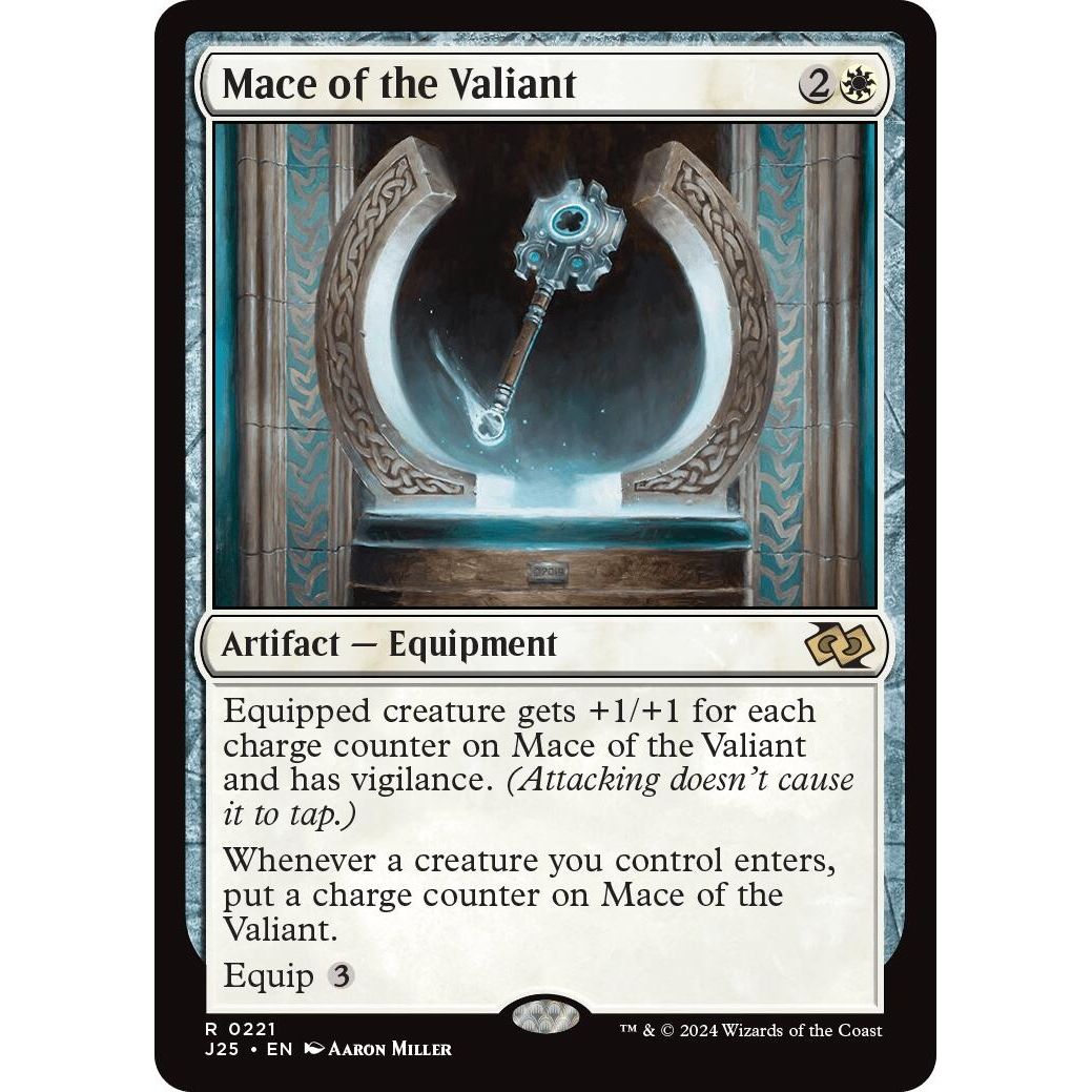 Image for Mace of the Valiant (221) (J25) - Magic: The Gathering