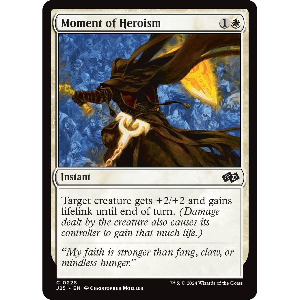 Image for Moment of Heroism (228) (J25) - Magic: The Gathering