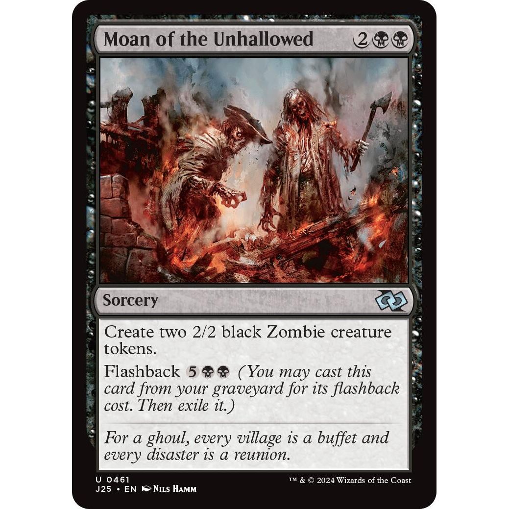 Image for Moan of the Unhallowed (461) (J25) - Magic: The Gathering