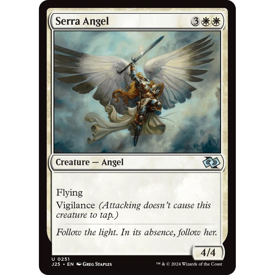 Image for Serra Angel (251) (J25) - Magic: The Gathering