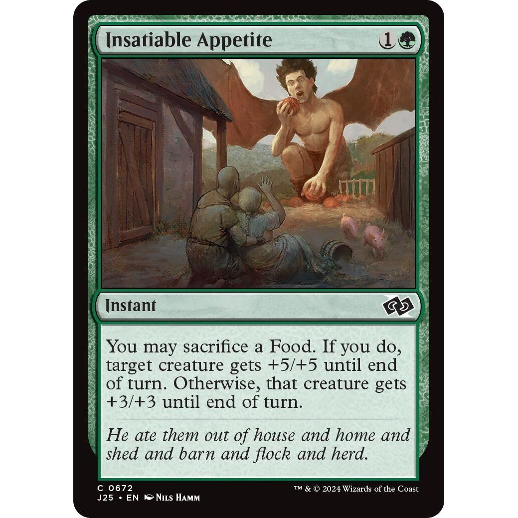 Image for Insatiable Appetite (672) (J25) - Magic: The Gathering