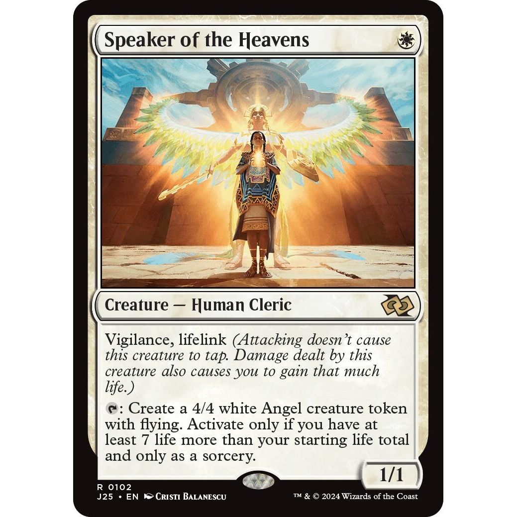 Image for Speaker of the Heavens (102) (J25) - Magic: The Gathering