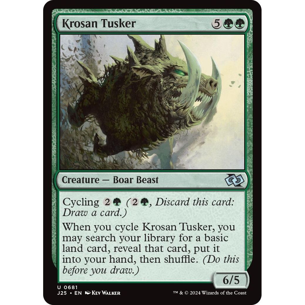 Image for Krosan Tusker (681) (J25) - Magic: The Gathering