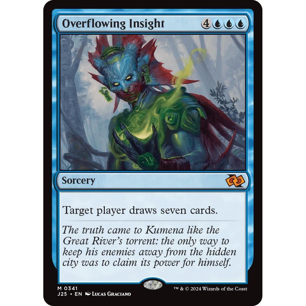 Image for Overflowing Insight (341) (J25) - Magic: The Gathering