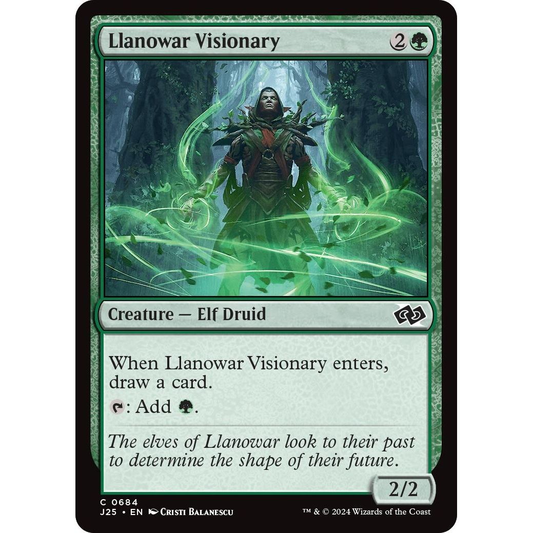 Image for Llanowar Visionary (684) (J25) - Magic: The Gathering