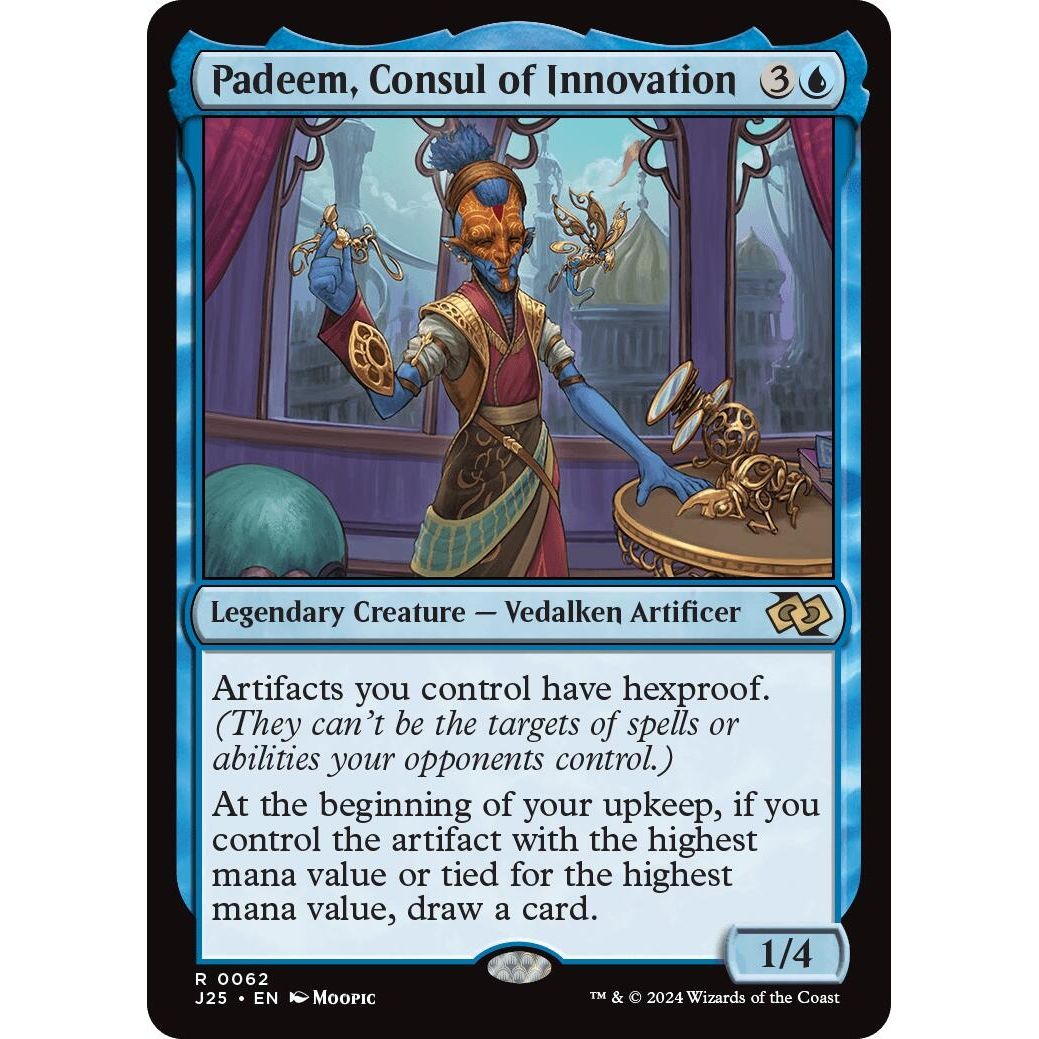 Image for Padeem, Consul of Innovation (Anime) (62) (J25) - Magic: The Gathering