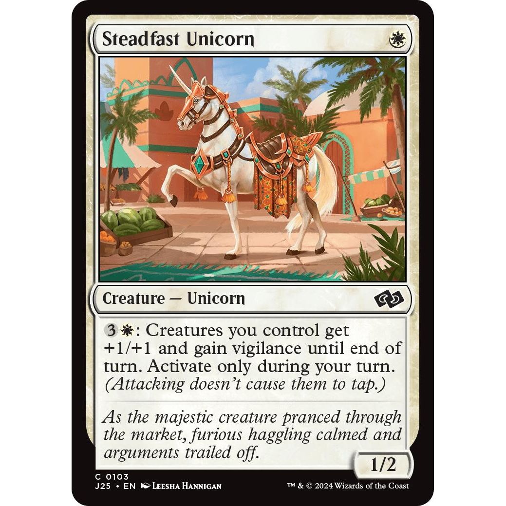 Image for Steadfast Unicorn (103) (J25) - Magic: The Gathering