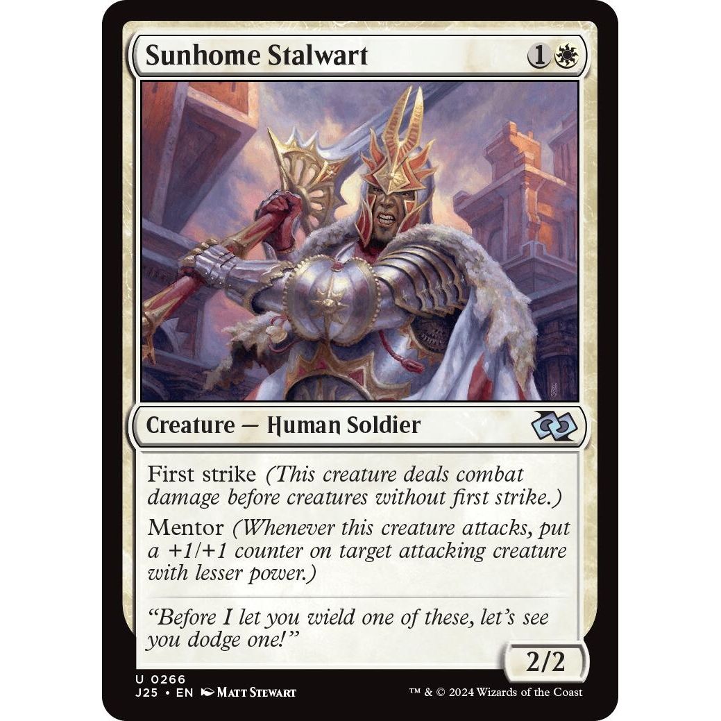 Image for Sunhome Stalwart (266) (J25) - Magic: The Gathering