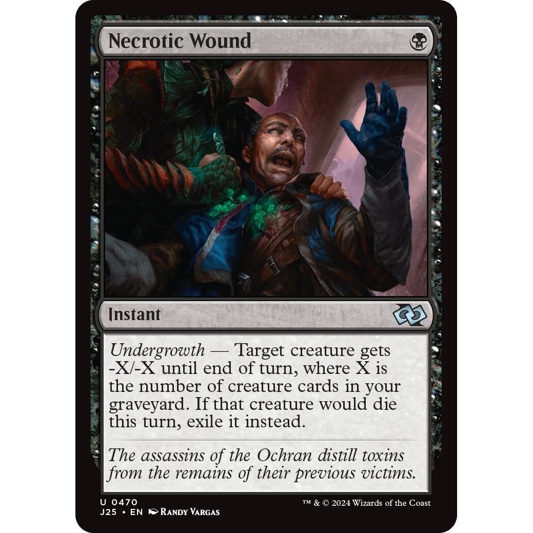 Image for Necrotic Wound (470) (J25) - Magic: The Gathering