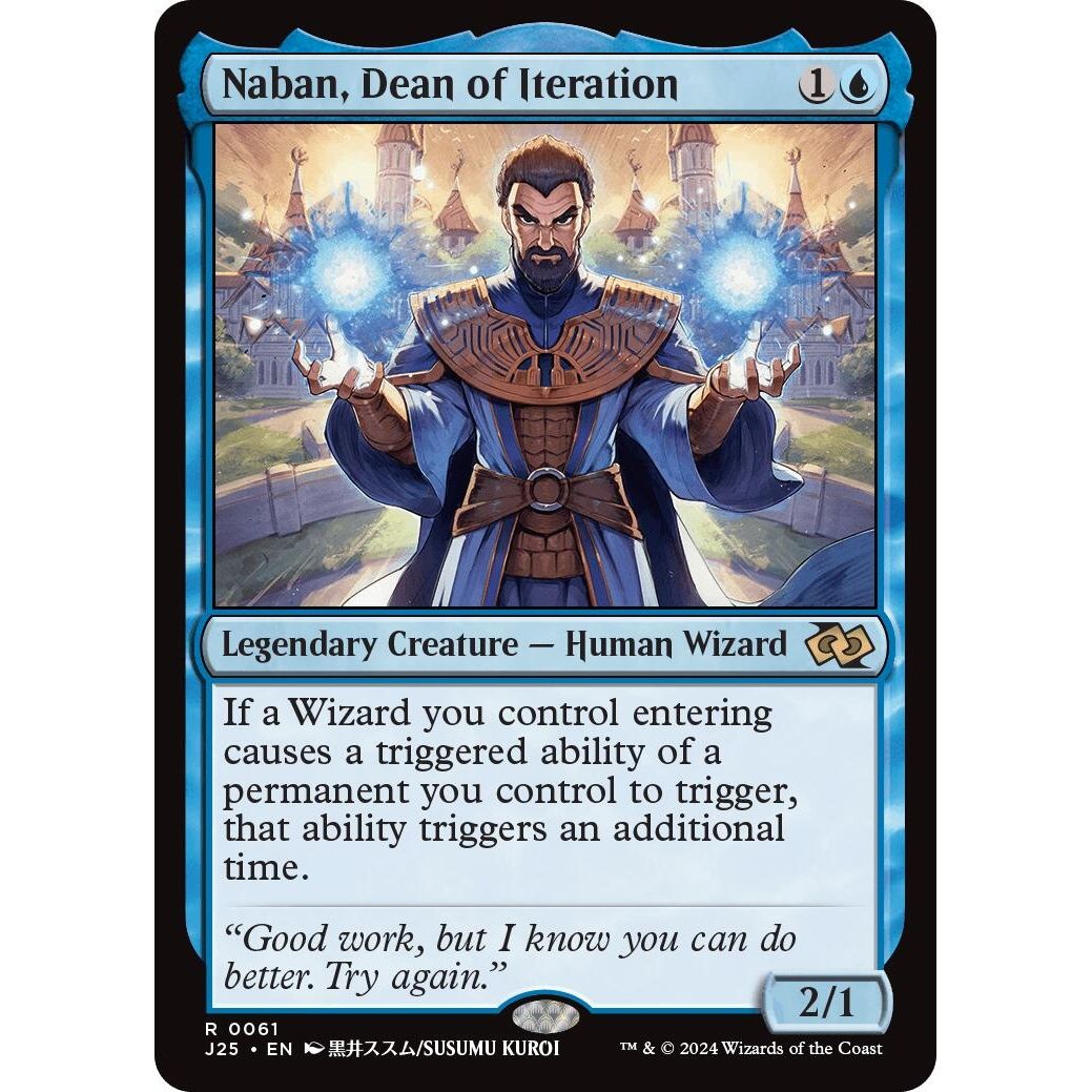 Image for Naban, Dean of Iteration (Anime) (61) (J25) - Magic: The Gathering