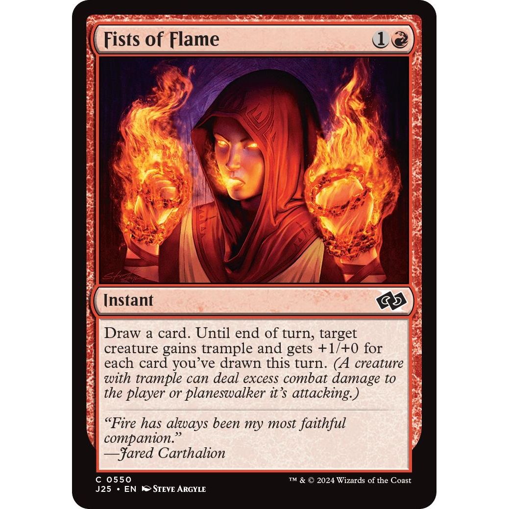 Image for Fists of Flame (550) (J25) - Magic: The Gathering