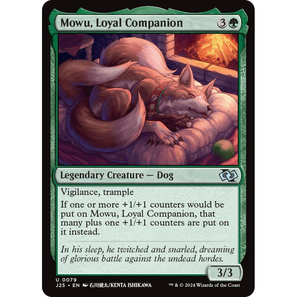 Image for Mowu, Loyal Companion (Anime) (79) (J25) - Magic: The Gathering