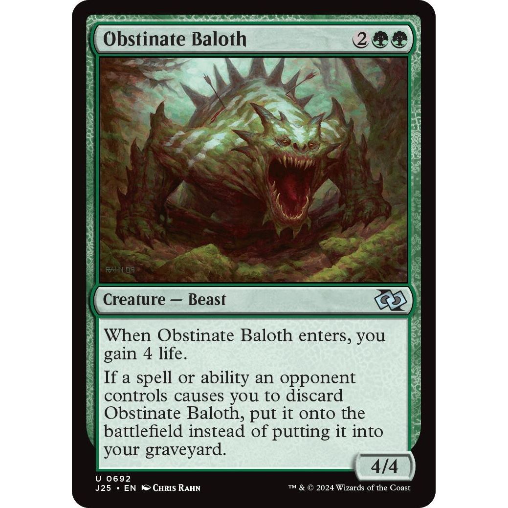 Image for Obstinate Baloth (692) (J25) - Magic: The Gathering