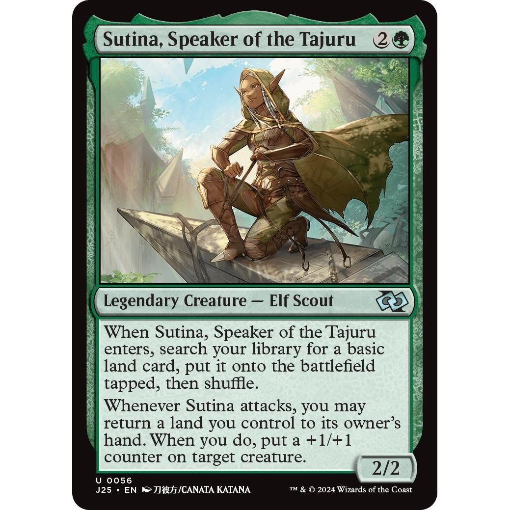 Image for Sutina, Speaker of the Tajuru (Anime) (56) (J25) - Magic: The Gathering