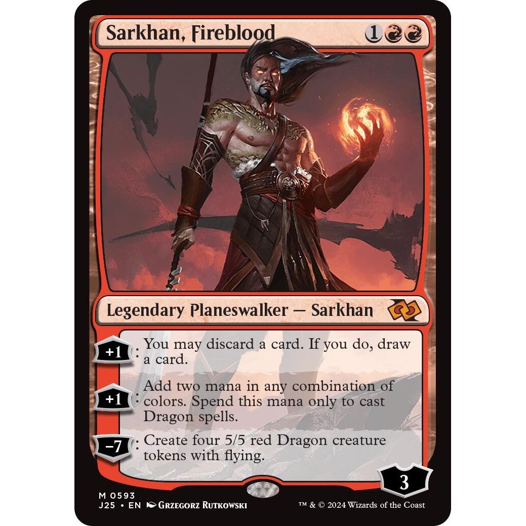 Image for Sarkhan, Fireblood (593) (J25) - Magic: The Gathering