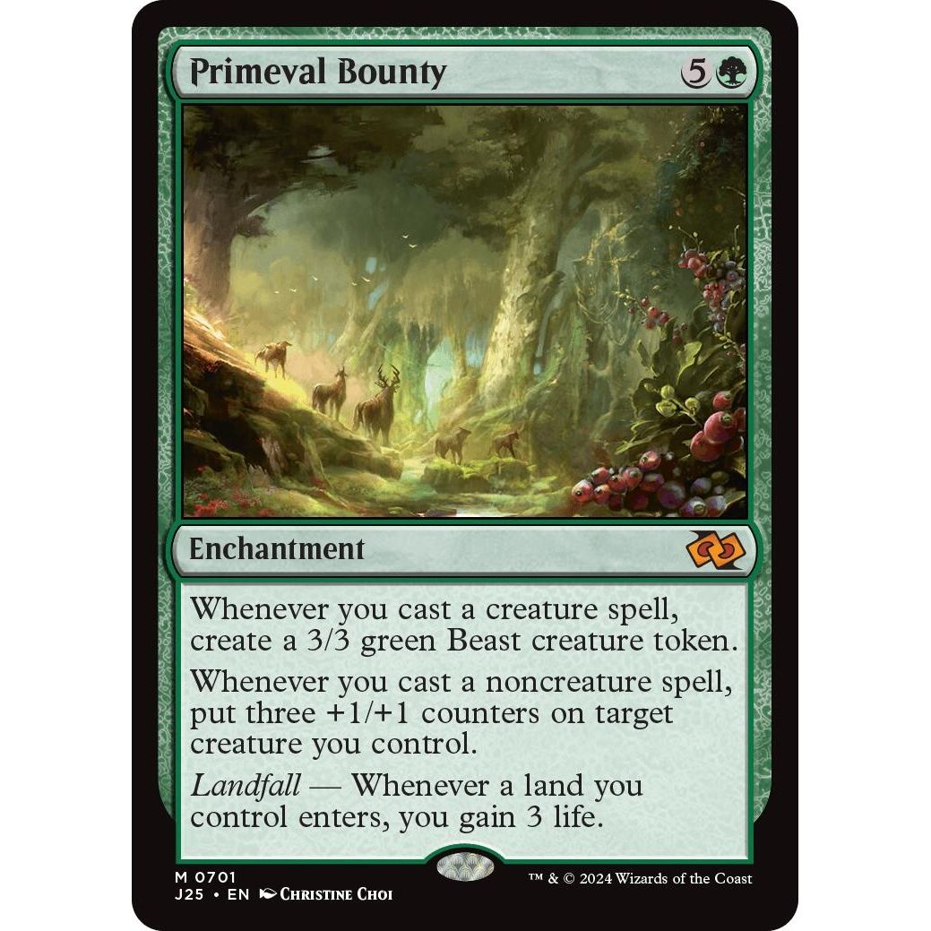 Image for Primeval Bounty (701) (J25) - Magic: The Gathering