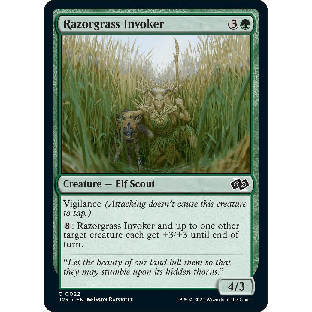 Image for Razorgrass Invoker (22) (J25) - Magic: The Gathering
