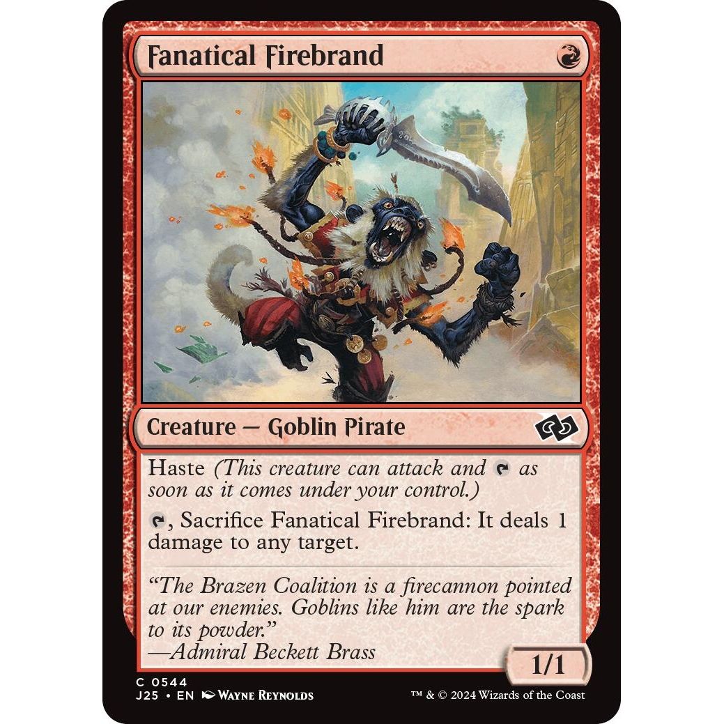 Image for Fanatical Firebrand (544) (J25) - Magic: The Gathering