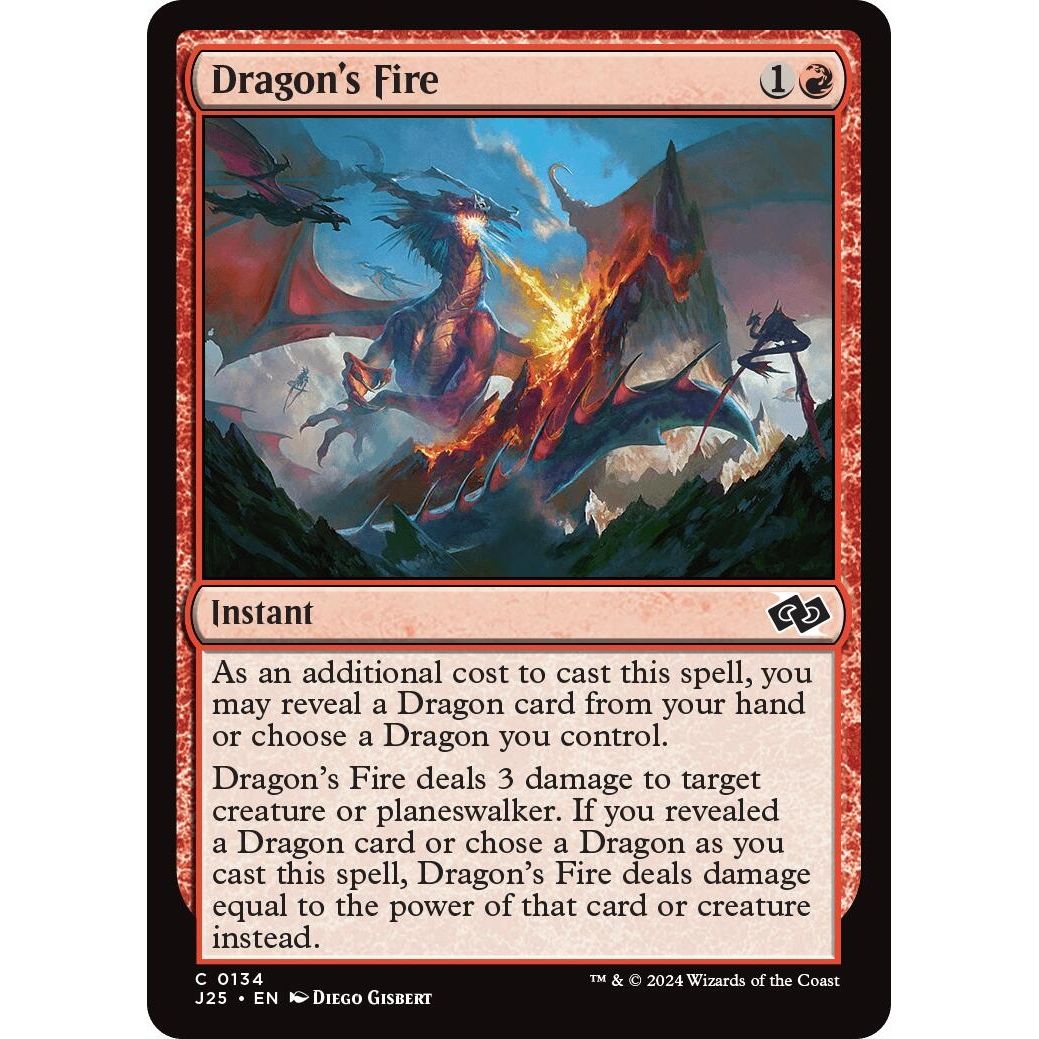 Image for Dragon's Fire (134) (J25) - Magic: The Gathering